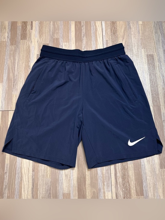Nike Other - Nike Men’s Dark Navy Blue Athletic Shorts with White Swoosh Size Medium
